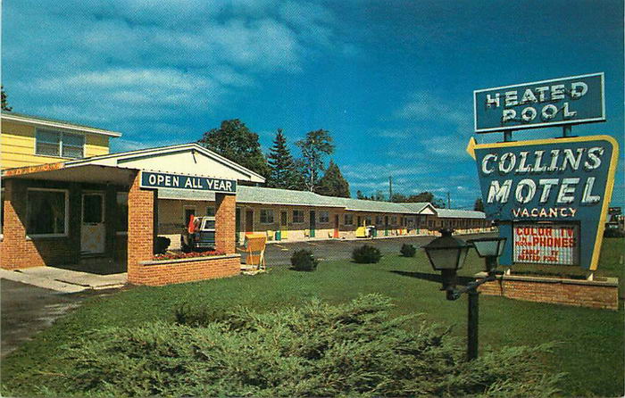 Collins Motel - Old Postcard Photo (newer photo)